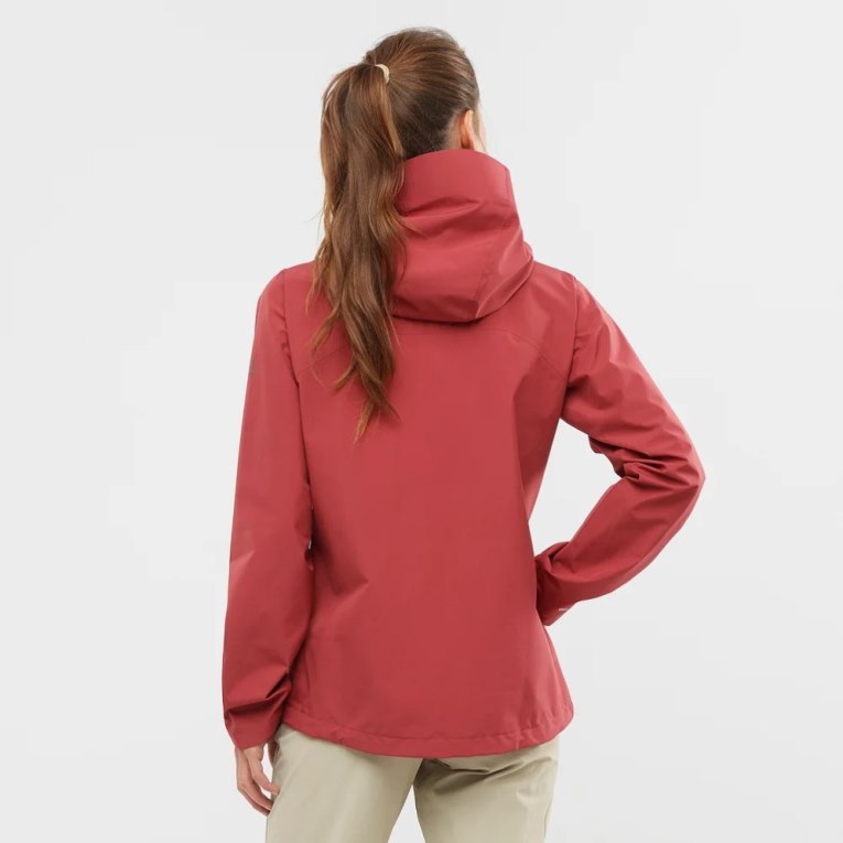 Salomon Outline GTX 2.5L Women's Shell Jackets Red | CA 67G31